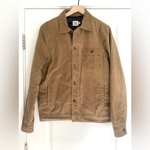 Flint and Tinder Flannel Lined Waxed Trucker Jacket